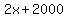 2x%2B2000