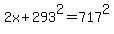 2x%2B293%5E2=717%5E2