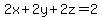 2x%2B2y%2B2z=2