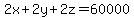 2x%2B2y%2B2z=60000