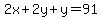 2x%2B2y%2By=91