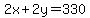 2x%2B2y=330