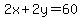 2x%2B2y=60