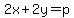 2x%2B2y=p