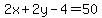 2x%2B2y-4=50
