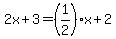 2x%2B3=%281%2F2%29x%2B2