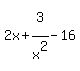 2x%2B3%5E%22%22%2Fx%5E2-16