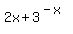 2x%2B3%5E%28-x%29