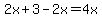 2x%2B3-2x=4x