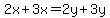 2x%2B3x=2y%2B3y