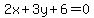 2x%2B3y%2B6=0