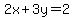 2x%2B3y=2