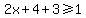 2x%2B4%2B3%3E=1