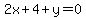 2x%2B4%2By=0