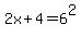 2x%2B4=6%5E2