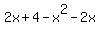 2x%2B4-x%5E2-2x