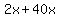 2x%2B40x