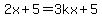 2x%2B5=3kx%2B5