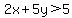 2x%2B5y%3E5