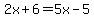 2x%2B6=5x-5