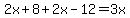 2x%2B8%2B2x-12=3x