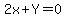 2x%2BY=0