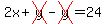 2x%2Bcross%28y%29-cross%28y%29=24
