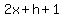 2x%2Bh%2B1