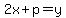 2x%2Bp+=+y