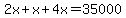 2x%2Bx%2B4x=35000