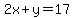 2x%2By=17