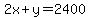 2x%2By=2400