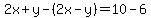 2x%2By-%282x-y%29=10-6