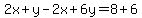2x%2By-2x%2B6y=8%2B6