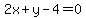 2x%2By-4=0