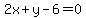 2x%2By-6=0