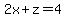 2x%2Bz=4%29