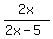 2x%2F%282x-5%29