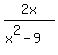 2x%2F%28x%5E2-9%29