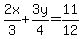 2x%2F3%2B3y%2F4=11%2F12