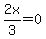 2x%2F3=0