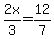 2x%2F3=12%2F7