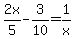 2x%2F5-3%2F10=1%2Fx