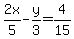 2x%2F5-y%2F3=4%2F15