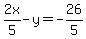 2x%2F5-y=-26%2F5
