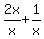 2x%2Fx%2B1%2Fx+