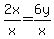 2x%2Fx=6y%2Fx