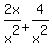 2x%2Fx%5E2+%2B+4%2Fx%5E2%29