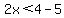 2x%3C4-5
