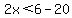 2x%3C6-20